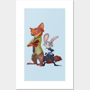 dumb bunny sly fox Posters and Art